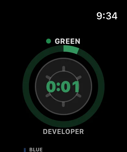 Agitate countdown on Apple Watch